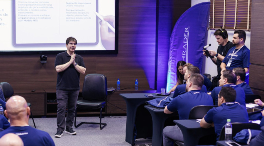 Schrader Xperience 2026 reúne equipe comercial para um dia de aprendizado e desenvolvimento